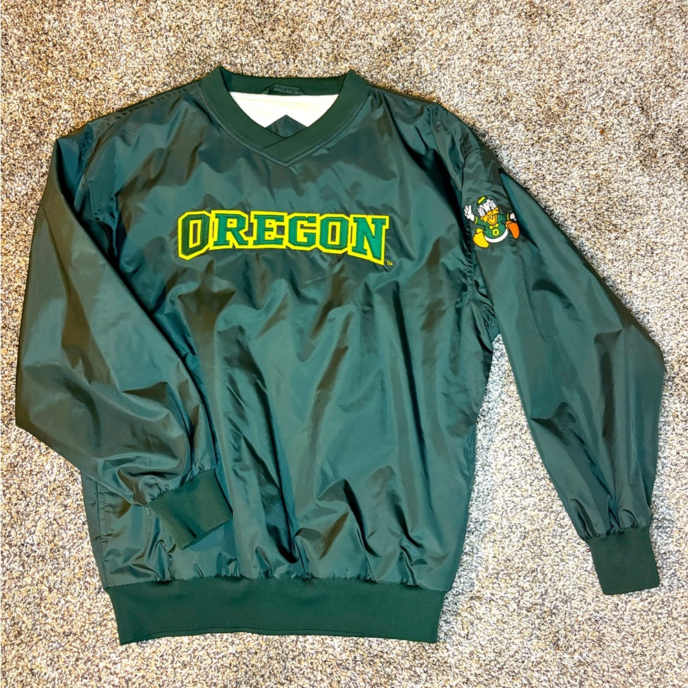 Oregon Ducks Old School Pullover Windbreaker Youth Large